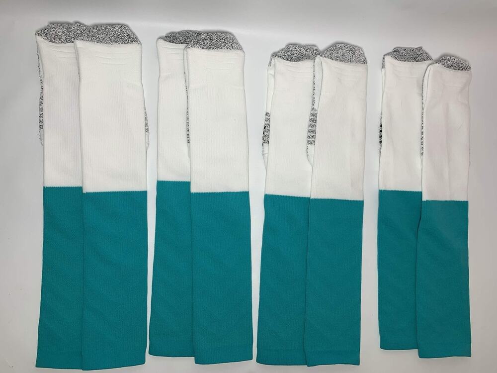 Nike Miami Dolphins Team Issued On Field Socks XL Lot of 4 Pairs New